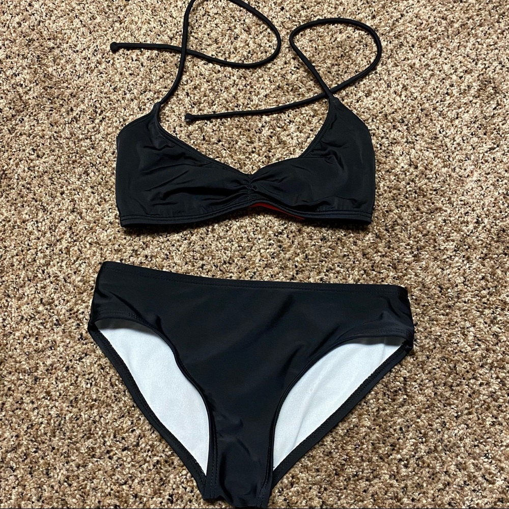 Victorias Secret PINK XS Bikini Top with FREE OP Bikini bottom black